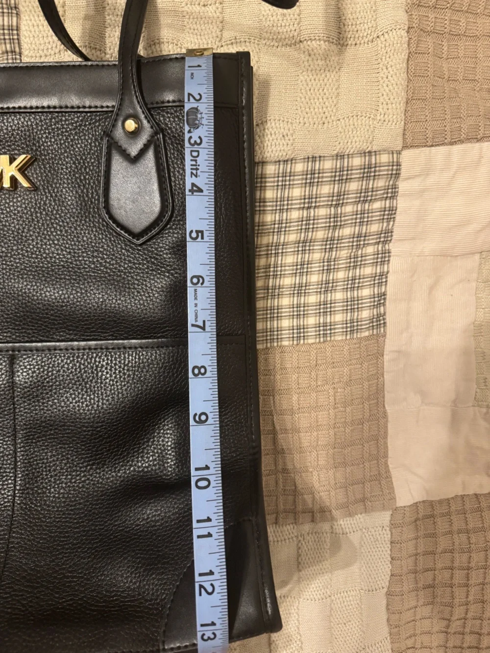 Michael Kors Bay Large Pebbled Leather Tote Bag